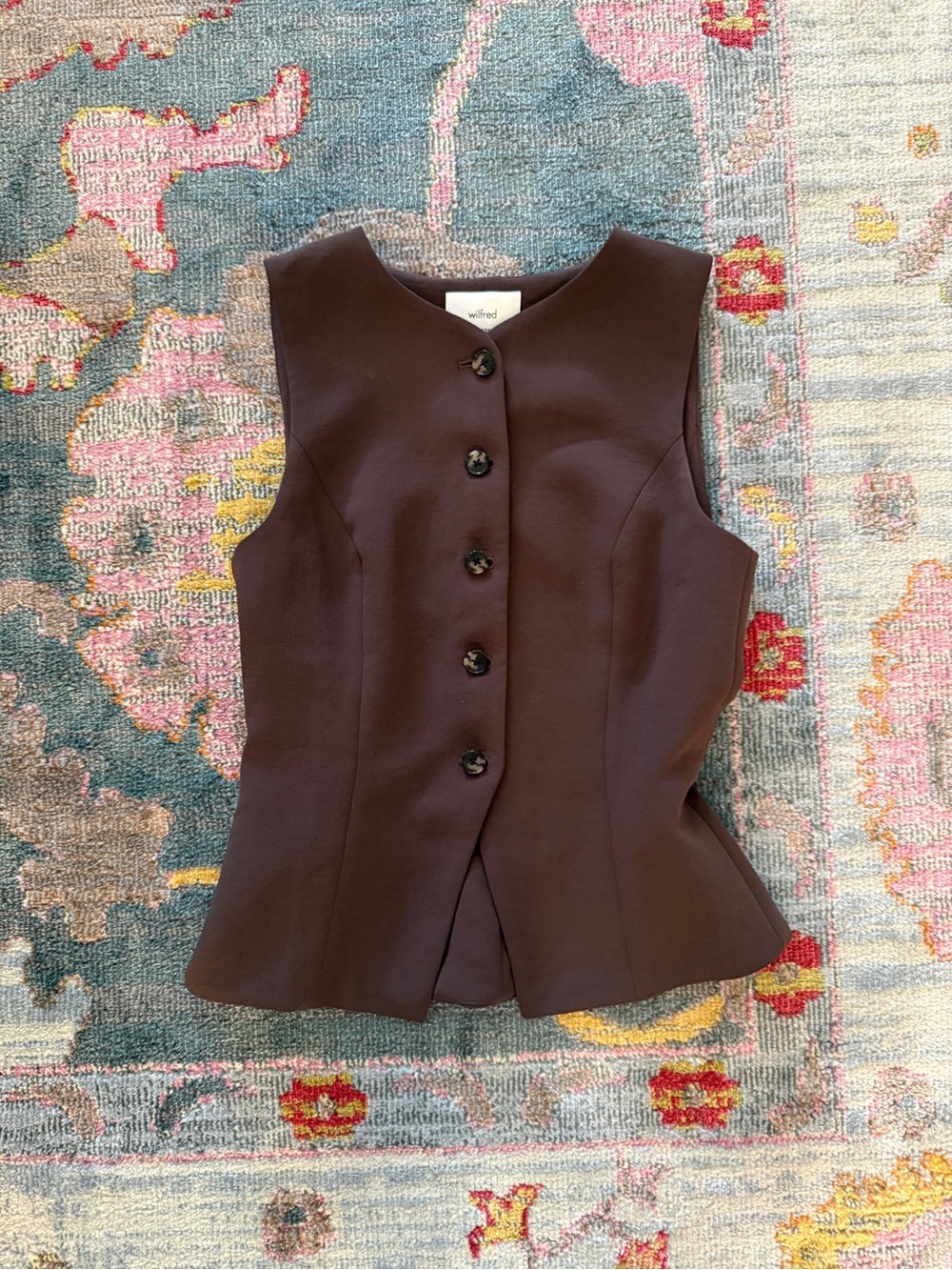 Aritzia Wilfred Regal Vest Crepette - Picture 2 of 4